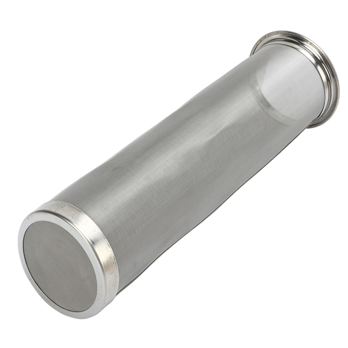 Cold Brew Coffee Filter Stainless Steel Reusable Wide Mouth Mesh Cylindrical Filter with White Gasket for Tea 8x21cm/3.15x8.27in
