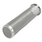 Cold Brew Coffee Filter Stainless Steel Reusable Wide Mouth Mesh Cylindrical Filter with White Gasket for Tea 8x21cm/3.15x8.27in