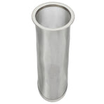 Cold Brew Coffee Filter Stainless Steel Reusable Wide Mouth Mesh Cylindrical Filter with White Gasket for Tea 8x21cm/3.15x8.27in