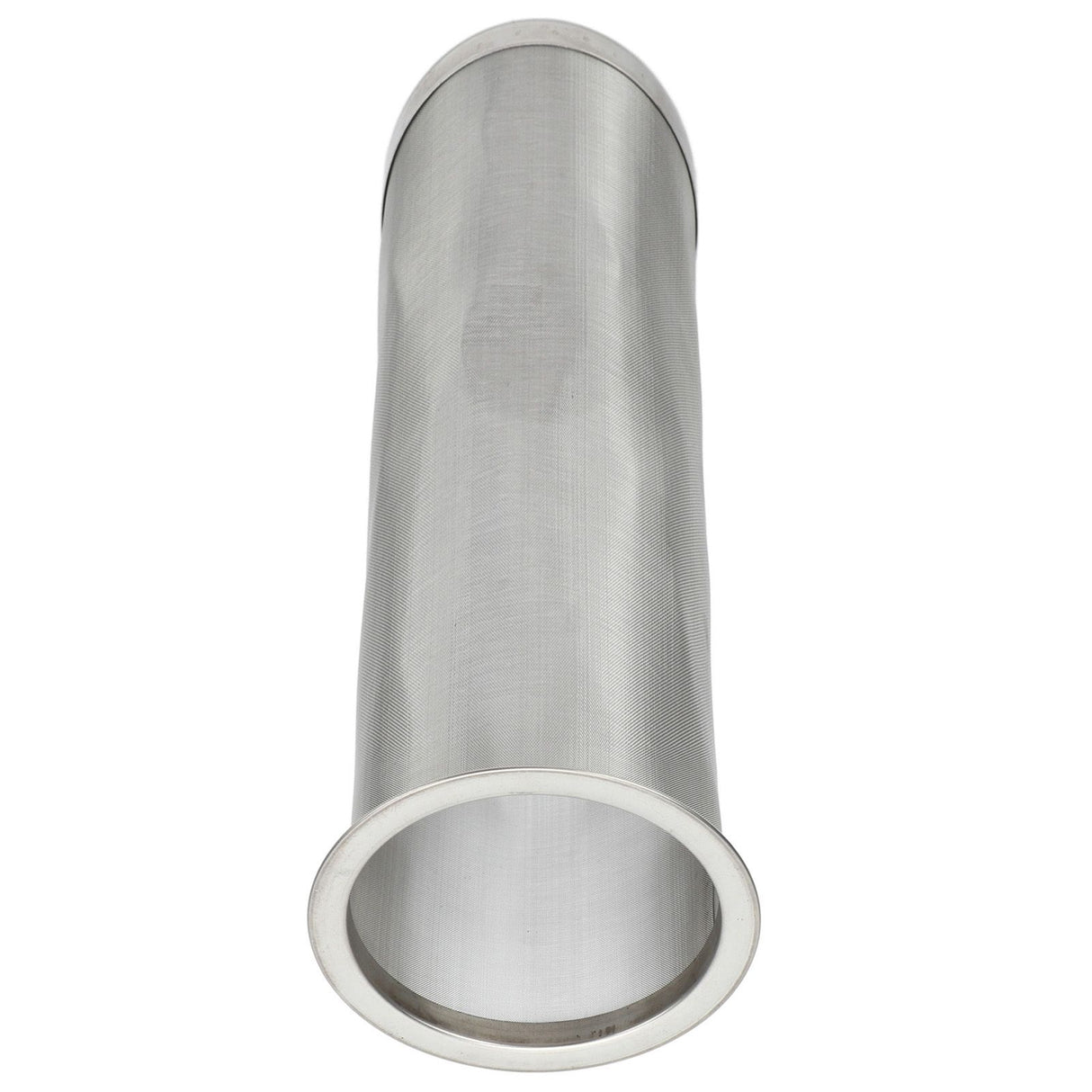 Cold Brew Coffee Filter Stainless Steel Reusable Wide Mouth Mesh Cylindrical Filter with White Gasket for Tea 8x21cm/3.15x8.27in