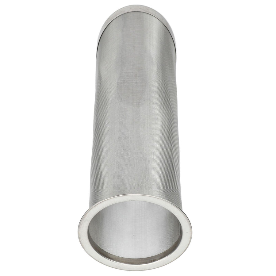 Cold Brew Coffee Filter Stainless Steel Reusable Wide Mouth Mesh Cylindrical Filter with White Gasket for Tea 8x21cm/3.15x8.27in