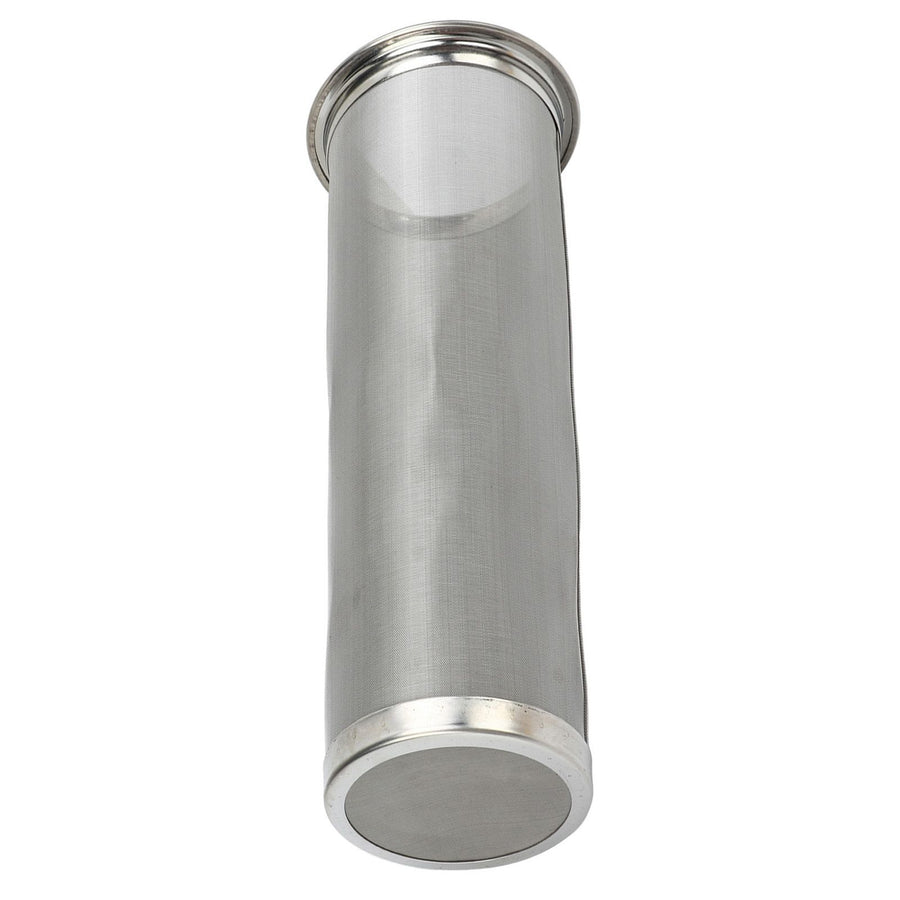 Cold Brew Coffee Filter Stainless Steel Reusable Wide Mouth Mesh Cylindrical Filter with White Gasket for Tea 8x21cm/3.15x8.27in