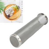 Cold Brew Coffee Filter Stainless Steel Reusable Wide Mouth Mesh Cylindrical Filter with White Gasket for Tea 8x21cm/3.15x8.27in - Extra Image