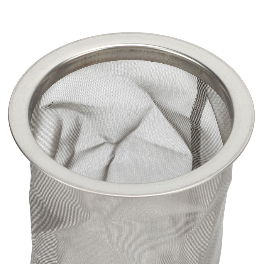 Cold Brew Coffee Filter Stainless Steel Reusable Wide Mouth Mesh Cylindrical Filter with White Gasket for Tea 8x21cm/3.15x8.27in
