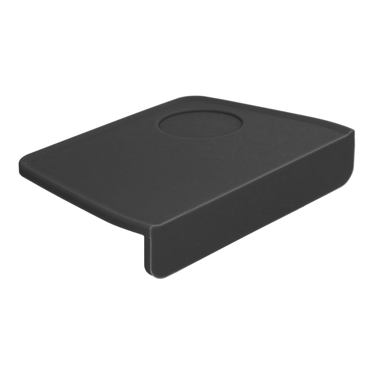 Coffee Tamper Mat with Tamper Slot Silicone Tamping Mat Coffee Pad Tamp Station Tool Black