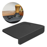 Coffee Tamper Mat with Tamper Slot Silicone Tamping Mat Coffee Pad Tamp Station Tool Black