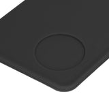 Coffee Tamper Mat with Tamper Slot Silicone Tamping Mat Coffee Pad Tamp Station Tool Black