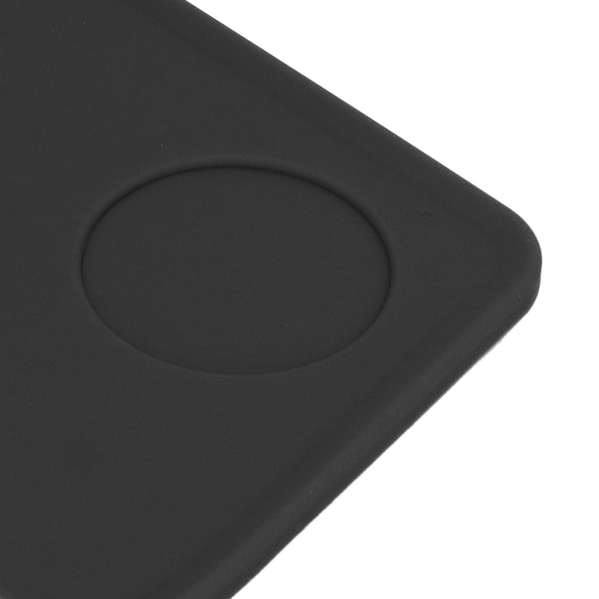Coffee Tamper Mat with Tamper Slot Silicone Tamping Mat Coffee Pad Tamp Station Tool Black