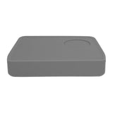 Coffee Tamper Mat with Tamper Slot Silicone Tamping Mat Coffee Pad Tamp Station Tool Grey - Rear View