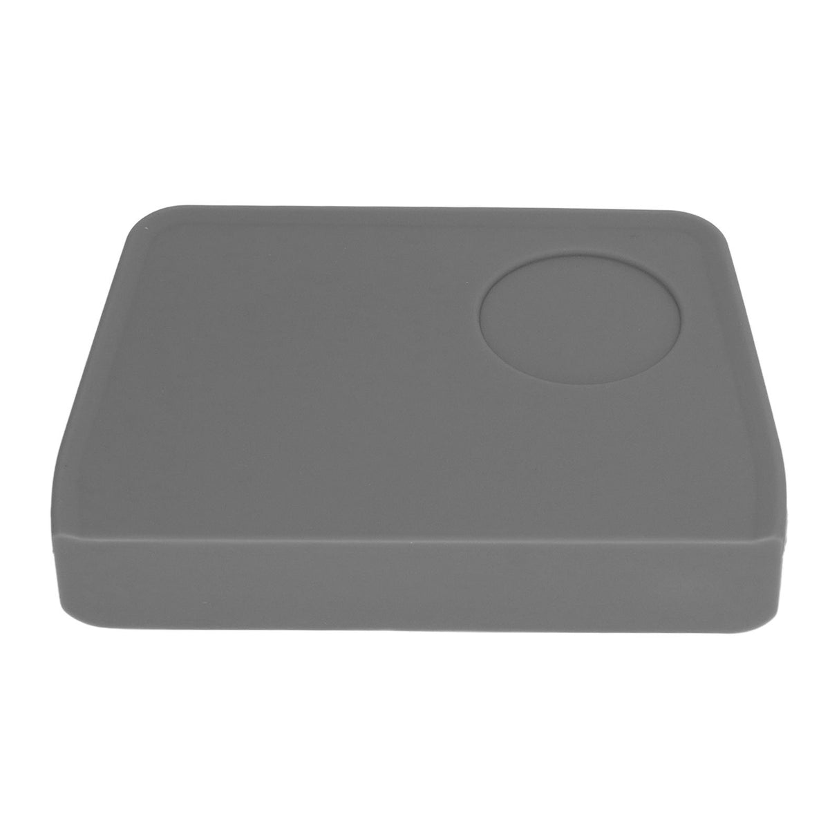 Coffee Tamper Mat with Tamper Slot Silicone Tamping Mat Coffee Pad Tamp Station Tool Grey