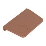 Coffee Tamper Mat with Tamper Slot Silicone Tamping Mat Coffee Pad Tamp Station Tool Brown