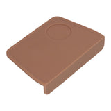 Coffee Tamper Mat with Tamper Slot Silicone Tamping Mat Coffee Pad Tamp Station Tool Brown