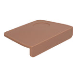 Coffee Tamper Mat with Tamper Slot Silicone Tamping Mat Coffee Pad Tamp Station Tool Brown - Close-Up Angle
