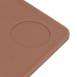 Coffee Tamper Mat with Tamper Slot Silicone Tamping Mat Coffee Pad Tamp Station Tool Brown
