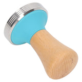 Wooden Coffee Tamper Food Grade Rustproof Easy To Clean Heavy Duty Coffee Tamper with Ergonomic Handle for Baristas Blue 51mm/2.0in
