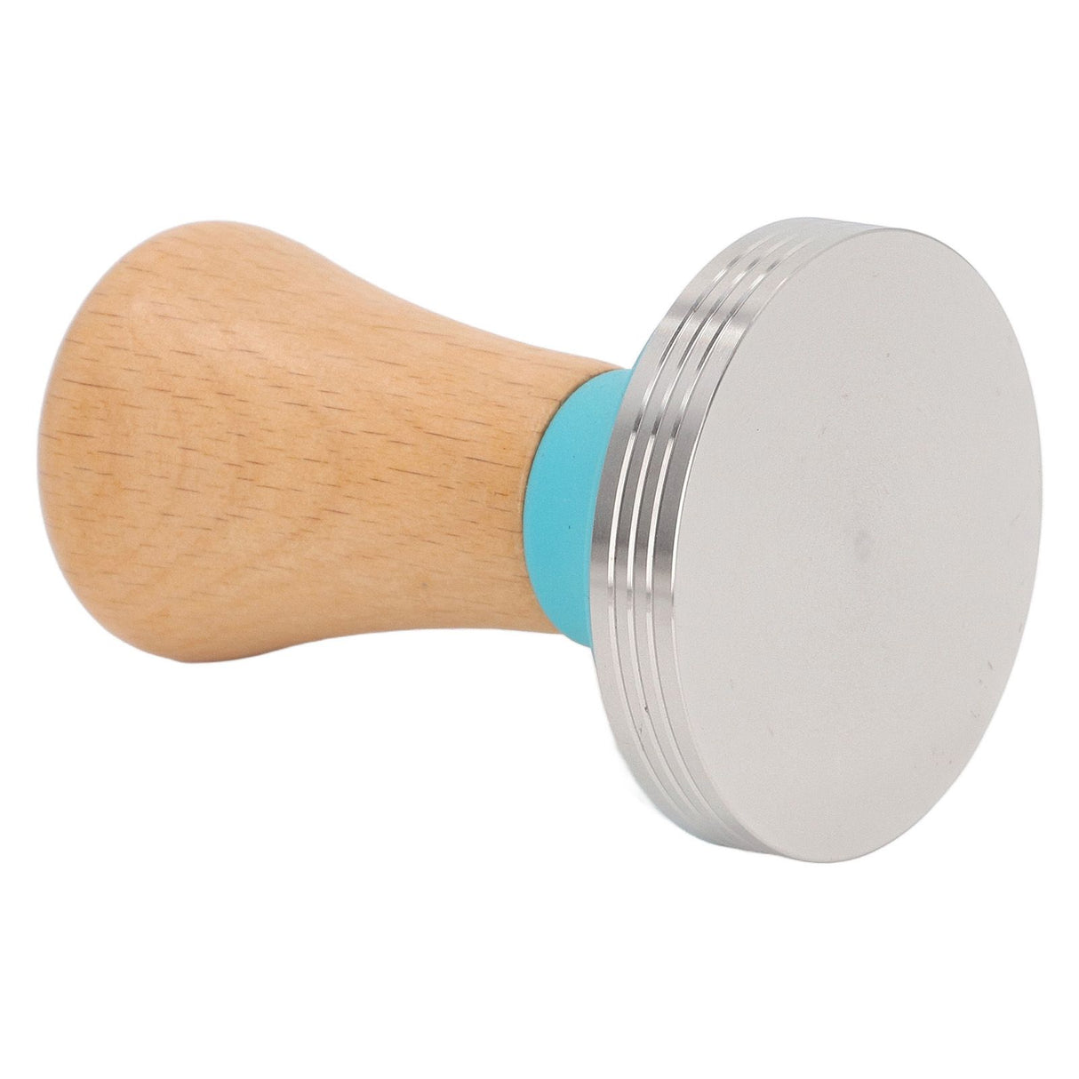 Wooden Coffee Tamper Food Grade Rustproof Easy To Clean Heavy Duty Coffee Tamper with Ergonomic Handle for Baristas Blue 51mm/2.0in