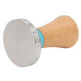Wooden Coffee Tamper Food Grade Rustproof Easy To Clean Heavy Duty Coffee Tamper with Ergonomic Handle for Baristas Blue 51mm/2.0in - Extra Image