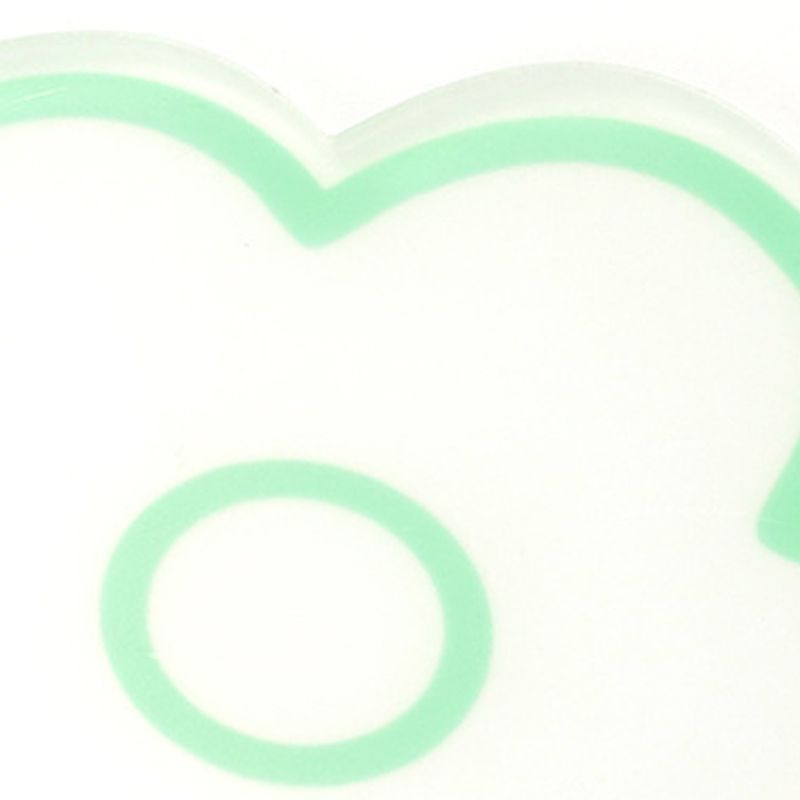 Acrylic Flower Coaster Heat Insulation Cute Flower Transparent Stable NonslipAcrylic Coasters Green