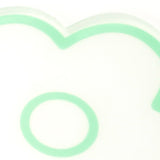 Acrylic Flower Coaster Heat Insulation Cute Flower Transparent Stable NonslipAcrylic Coasters Green