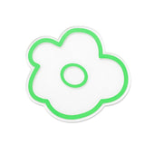Acrylic Flower Coaster Heat Insulation Cute Flower Transparent Stable NonslipAcrylic Coasters Green