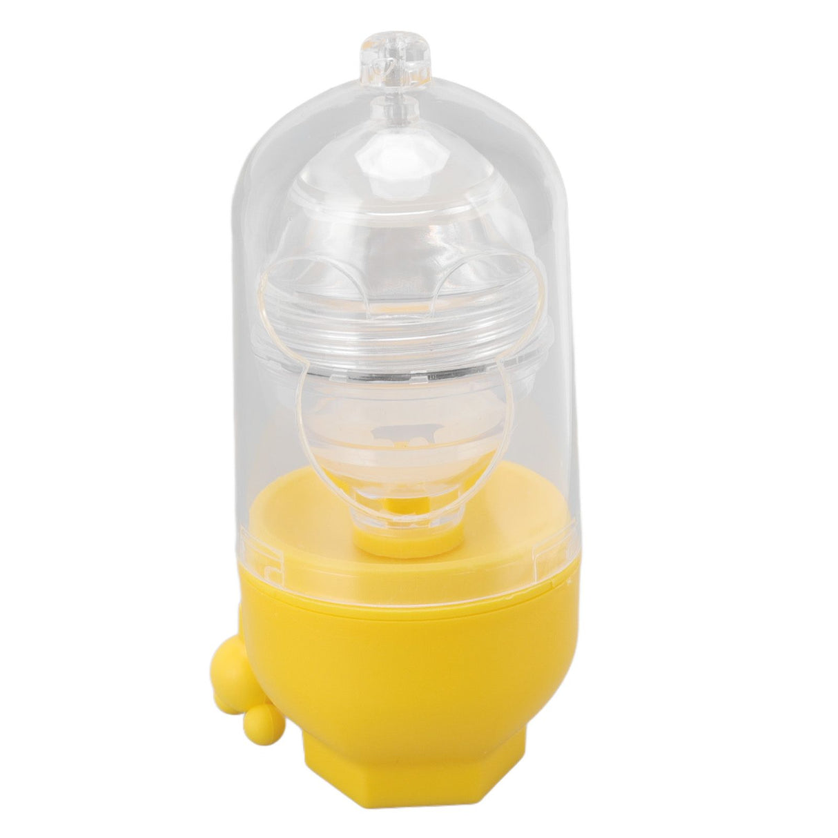 Egg Scrambler Convenient Hand Powered Golden Egg Maker for Mixing Egg Home Kitchen Yellow