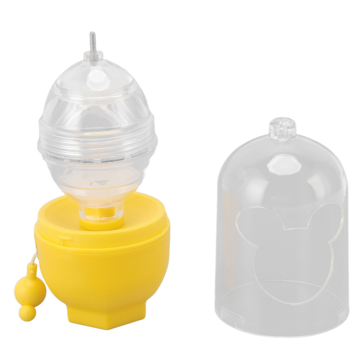 Egg Scrambler Convenient Hand Powered Golden Egg Maker for Mixing Egg Home Kitchen Yellow