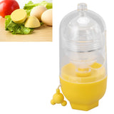 Egg Scrambler Convenient Hand Powered Golden Egg Maker for Mixing Egg Home Kitchen Yellow - Extra Image