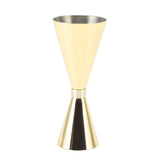 Jigger Stainless Steel 30mm to 60mm Elegant Flexible Jigger Cone for Cocktail Bartending Gold Plating