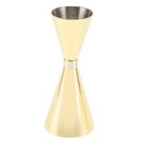 Jigger Stainless Steel 30mm to 60mm Elegant Flexible Jigger Cone for Cocktail Bartending Gold Plating - Rear View