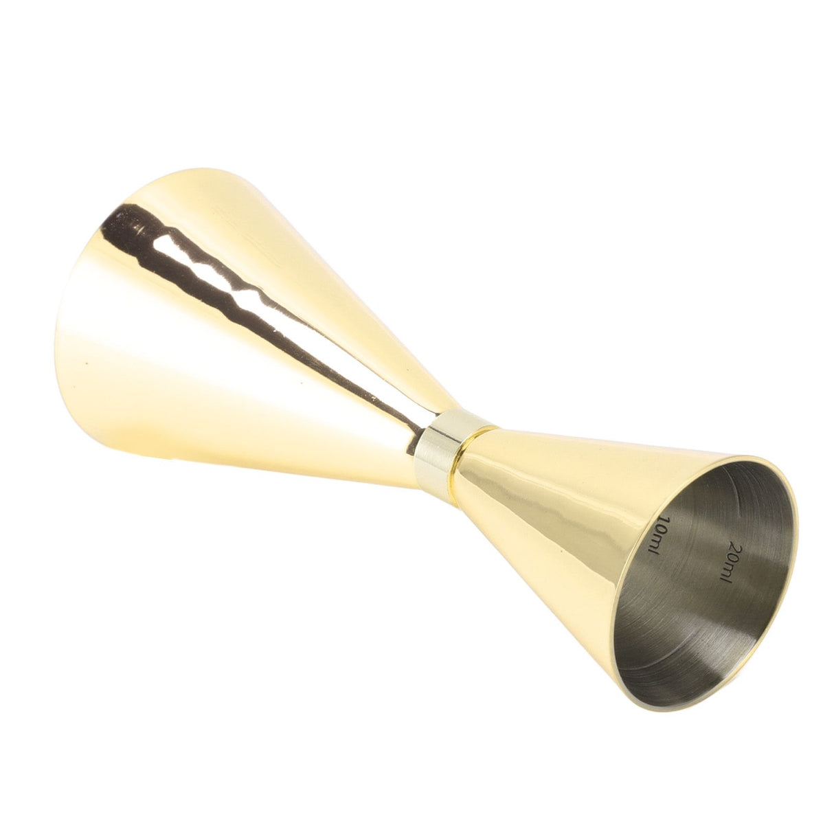 Jigger Stainless Steel 30mm to 60mm Elegant Flexible Jigger Cone for Cocktail Bartending Gold Plating