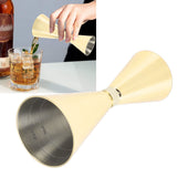 Jigger Stainless Steel 30mm to 60mm Elegant Flexible Jigger Cone for Cocktail Bartending Gold Plating