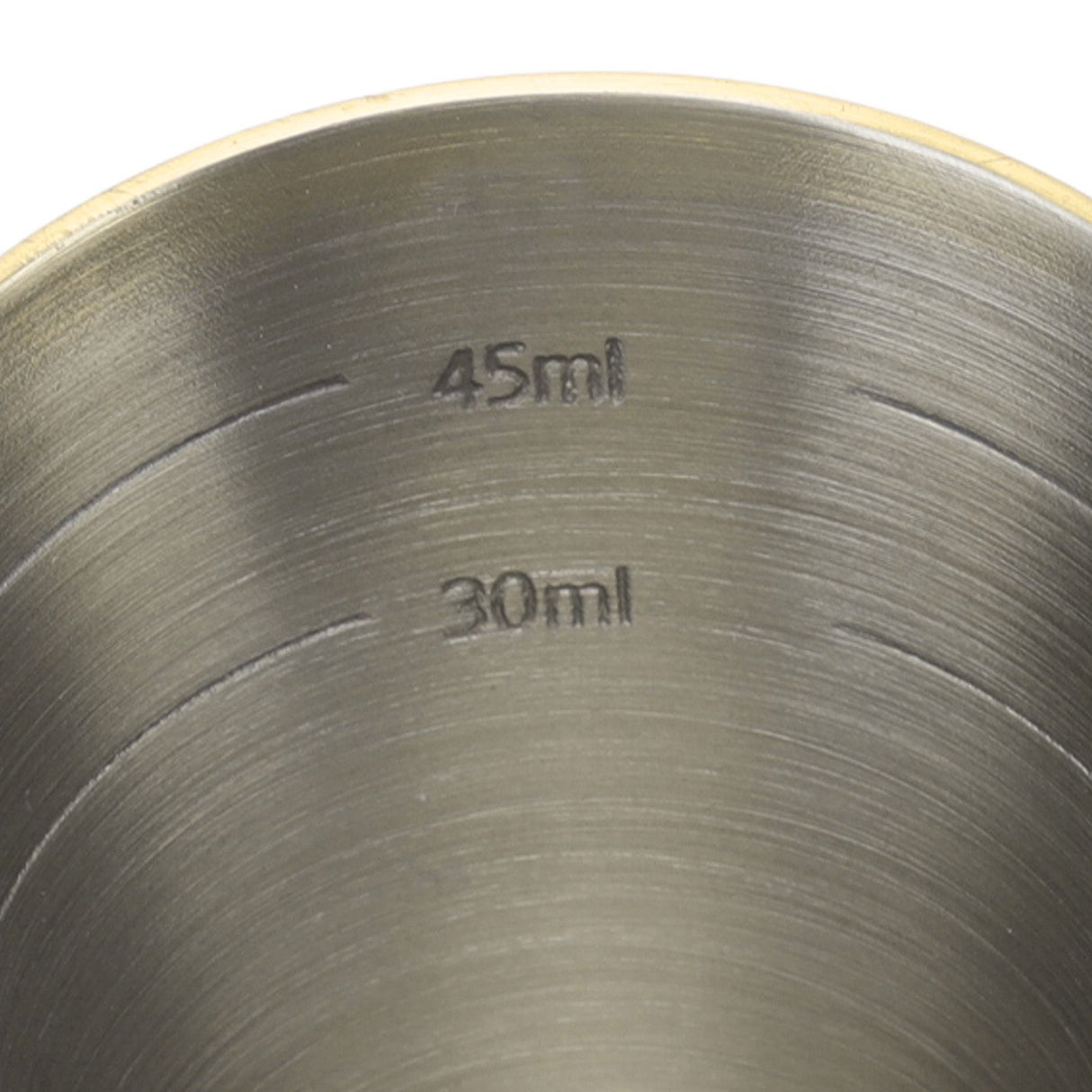 Jigger Stainless Steel 30mm to 60mm Elegant Flexible Jigger Cone for Cocktail Bartending Gold Plating