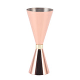 Jigger Stainless Steel 30mm to 60mm Elegant Flexible Jigger Cone for Cocktail Bartending Copper Plating