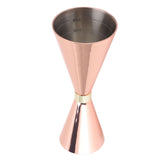 Jigger Stainless Steel 30mm to 60mm Elegant Flexible Jigger Cone for Cocktail Bartending Copper Plating - Rear View