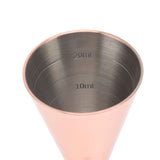 Jigger Stainless Steel 30mm to 60mm Elegant Flexible Jigger Cone for Cocktail Bartending Copper Plating