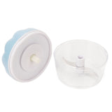 Garlic Chopper Manual Mini Safe Multipurpose Transparent Garlic Mincer with Drawstring for Kitchen Blue - Extra Image