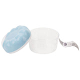 Garlic Chopper Manual Mini Safe Multipurpose Transparent Garlic Mincer with Drawstring for Kitchen Blue - Extra Image