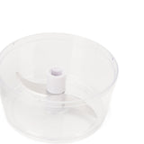 Garlic Chopper Manual Mini Safe Multipurpose Transparent Garlic Mincer with Drawstring for Kitchen Blue