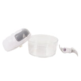 Garlic Chopper Manual Mini Safe Multipurpose Transparent Garlic Mincer with Drawstring for Kitchen White