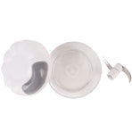 Garlic Chopper Manual Mini Safe Multipurpose Transparent Garlic Mincer with Drawstring for Kitchen White