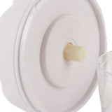 Garlic Chopper Manual Mini Safe Multipurpose Transparent Garlic Mincer with Drawstring for Kitchen White - Extra Image