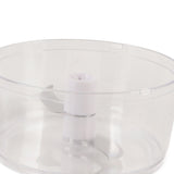Garlic Chopper Manual Mini Safe Multipurpose Transparent Garlic Mincer with Drawstring for Kitchen White