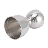 Cocktail Jigger 30/60ml Stainless Steel Durable High Accuracy Wide Opening Shot Measure Jigger for Cocktail Liquor 30/60ml Classic Silver - Low Angle