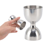 Cocktail Jigger 30/60ml Stainless Steel Durable High Accuracy Wide Opening Shot Measure Jigger for Cocktail Liquor 30/60ml Classic Silver - Extra Image