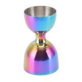 Cocktail Jigger 30/60ml Stainless Steel Durable High Accuracy Wide Opening Shot Measure Jigger for Cocktail Liquor 30/60ml Colorful - Top-Down View