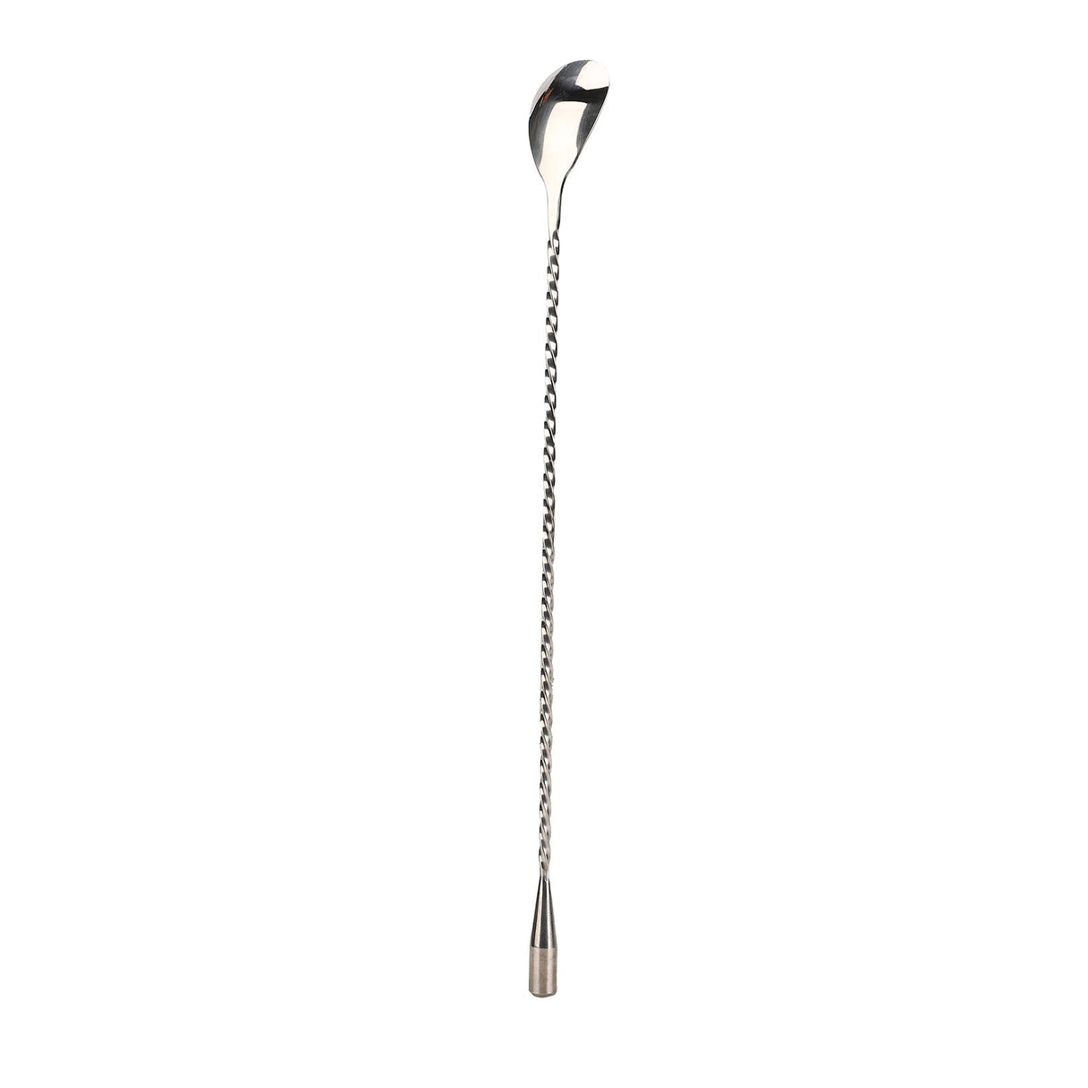 Cocktail Drink Swizzle Stick Fine Thread Stainless Steel Drink Stirrers with Long Handle for Home Bar Restaurant