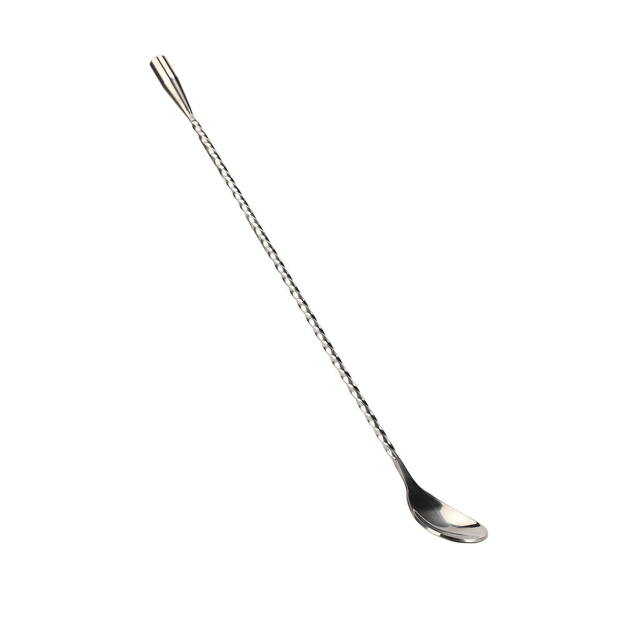 Cocktail Drink Swizzle Stick Fine Thread Stainless Steel Drink Stirrers with Long Handle for Home Bar Restaurant