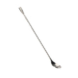 Cocktail Drink Swizzle Stick Fine Thread Stainless Steel Drink Stirrers with Long Handle for Home Bar Restaurant