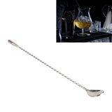 Cocktail Drink Swizzle Stick Fine Thread Stainless Steel Drink Stirrers with Long Handle for Home Bar Restaurant