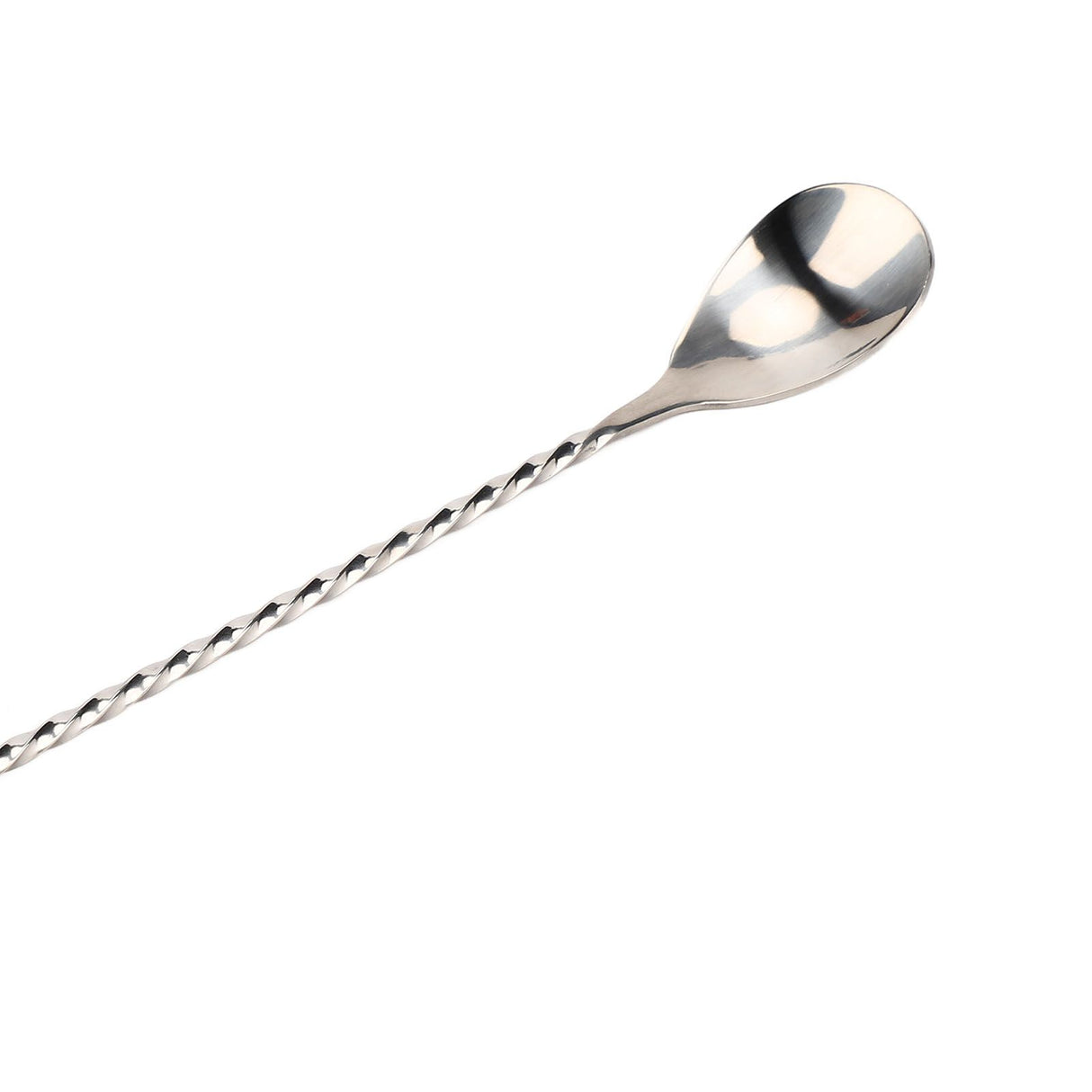 Cocktail Drink Swizzle Stick Fine Thread Stainless Steel Drink Stirrers with Long Handle for Home Bar Restaurant